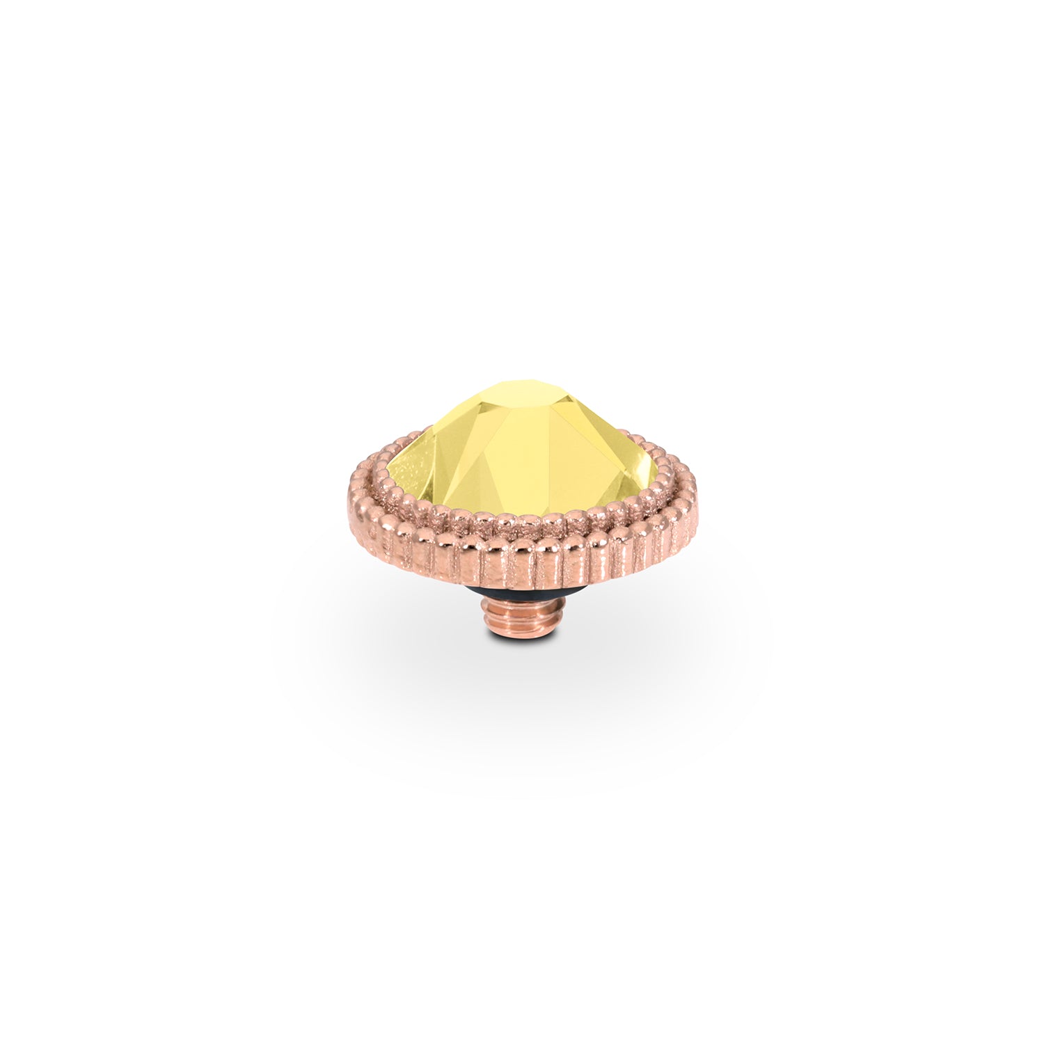 Fabero Flat Top 10 mm - Roségold Recreated Dark Jonquil