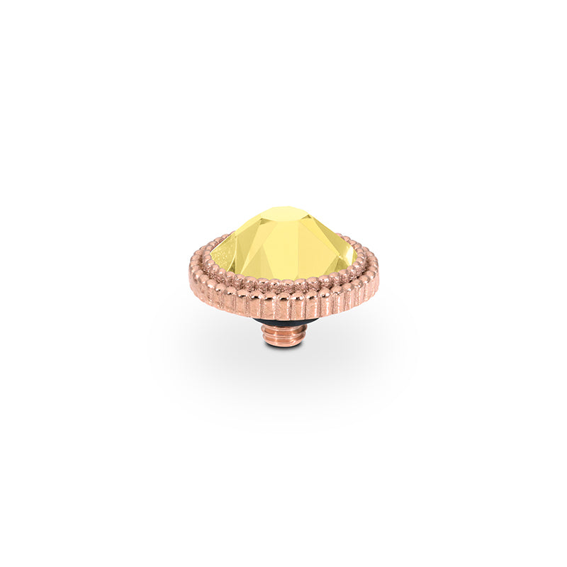 Fabero Flat Top 10 mm - Roségold Recreated Dark Jonquil