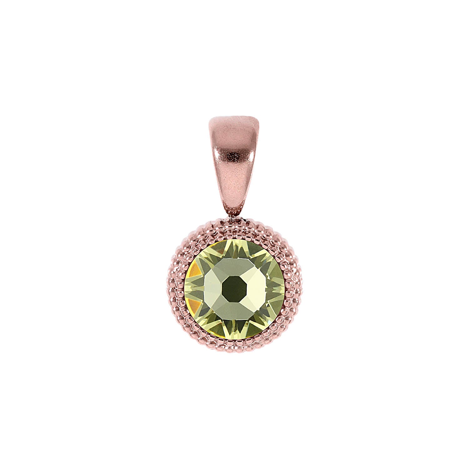 Fabero Flat Anhänger 10 mm - Roségold Jonquil
