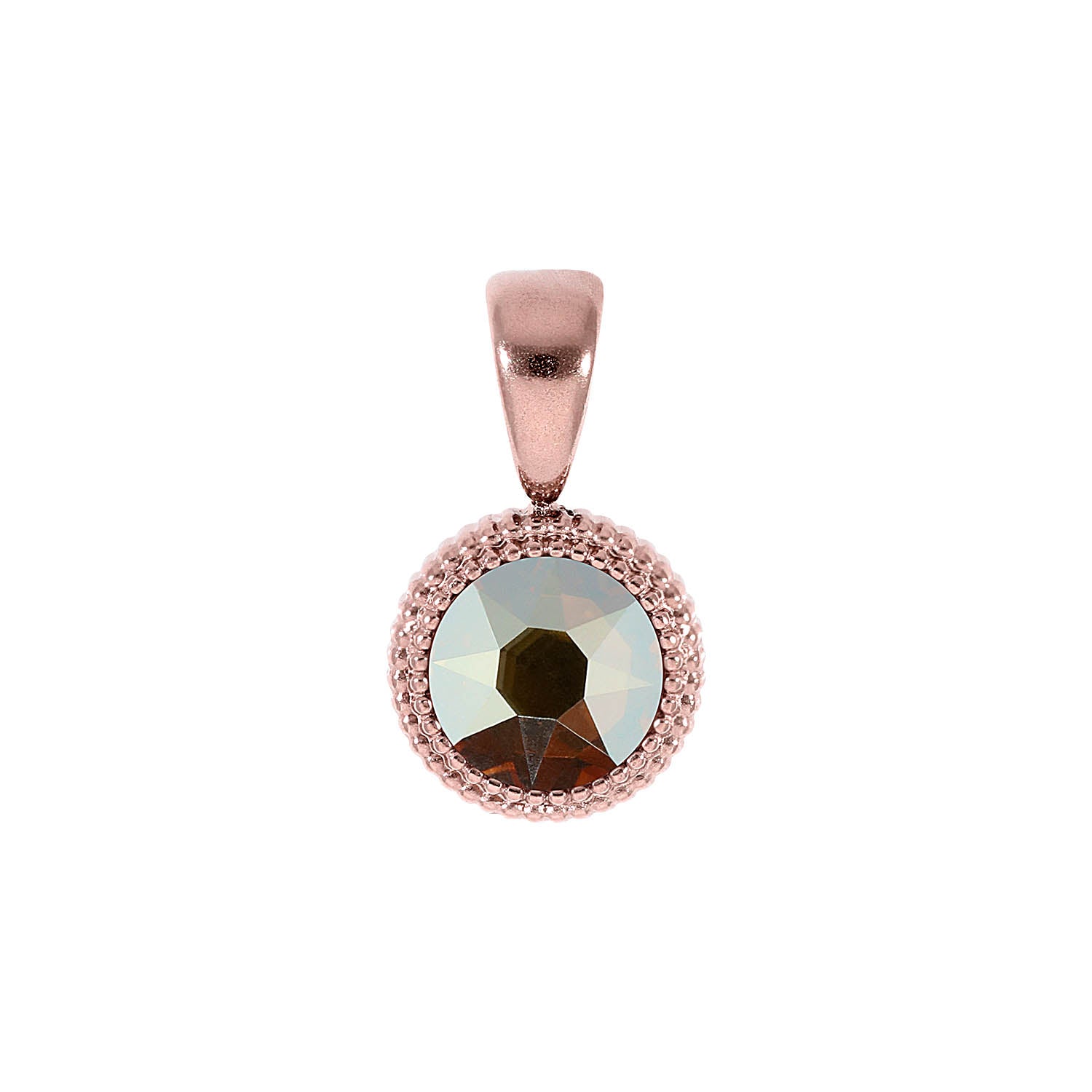 Fabero Flat Anhänger 10 mm - Roségold metallic sunshine