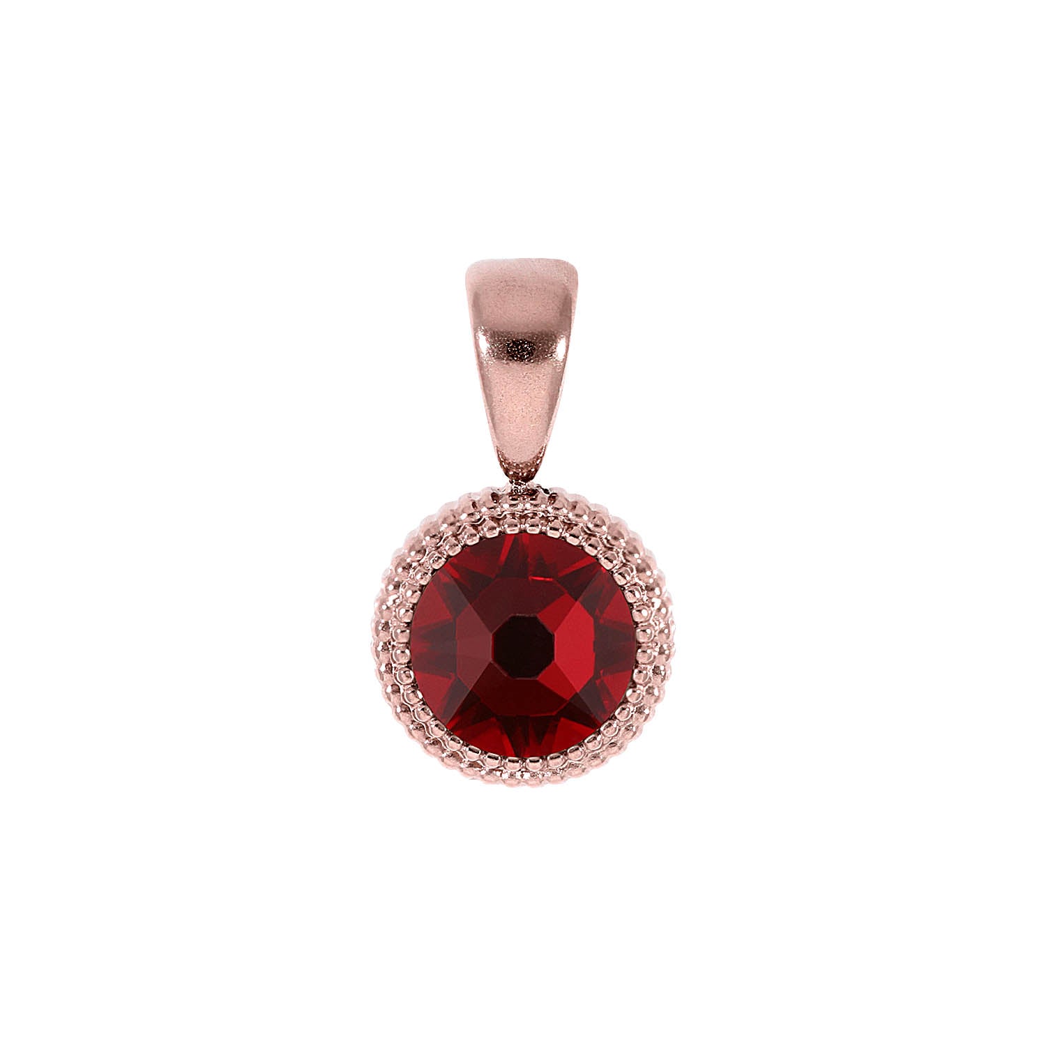 Fabero Flat Anhänger 10 mm - Roségold Siam