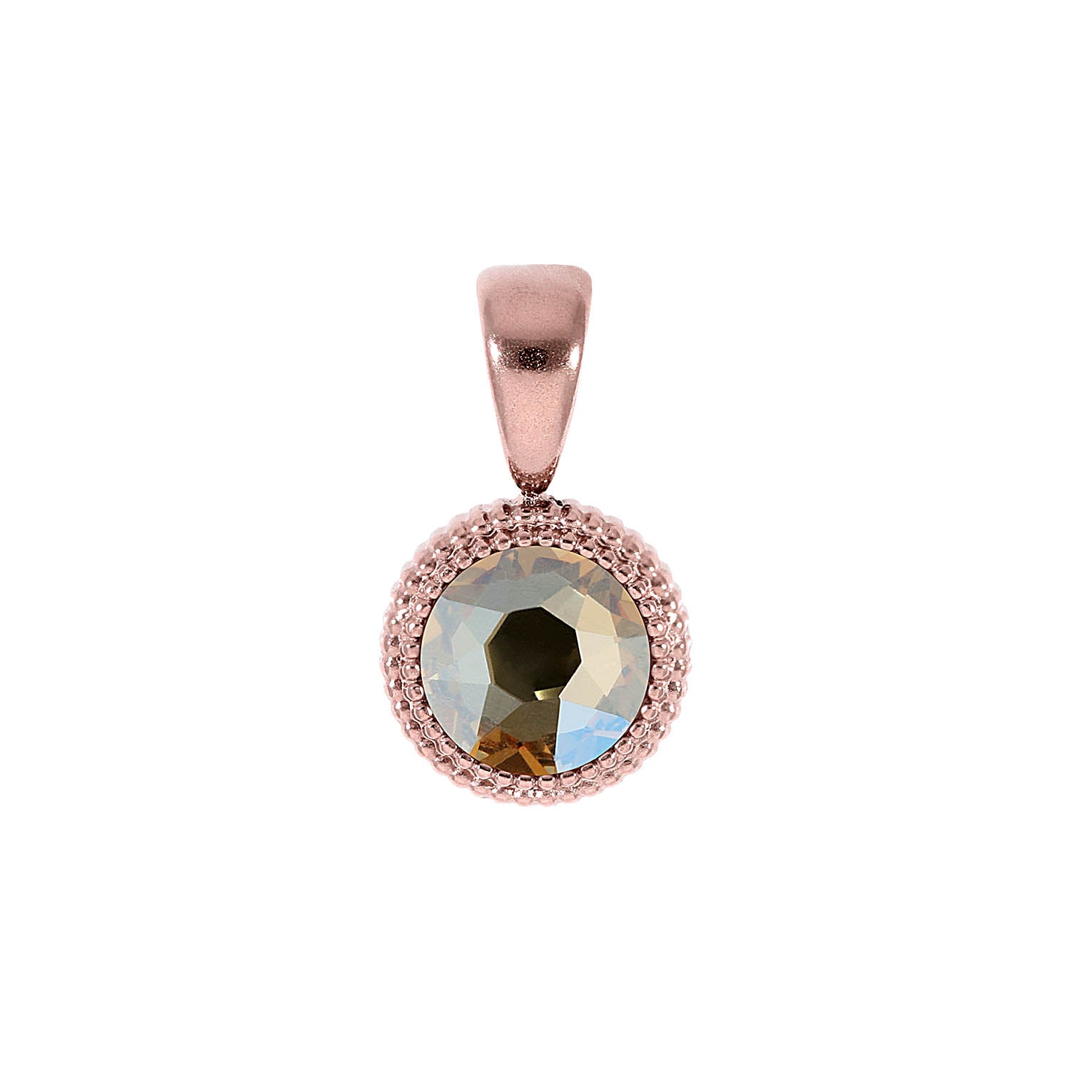 Fabero Flat Anhänger 10 mm - Roségold golden shadow
