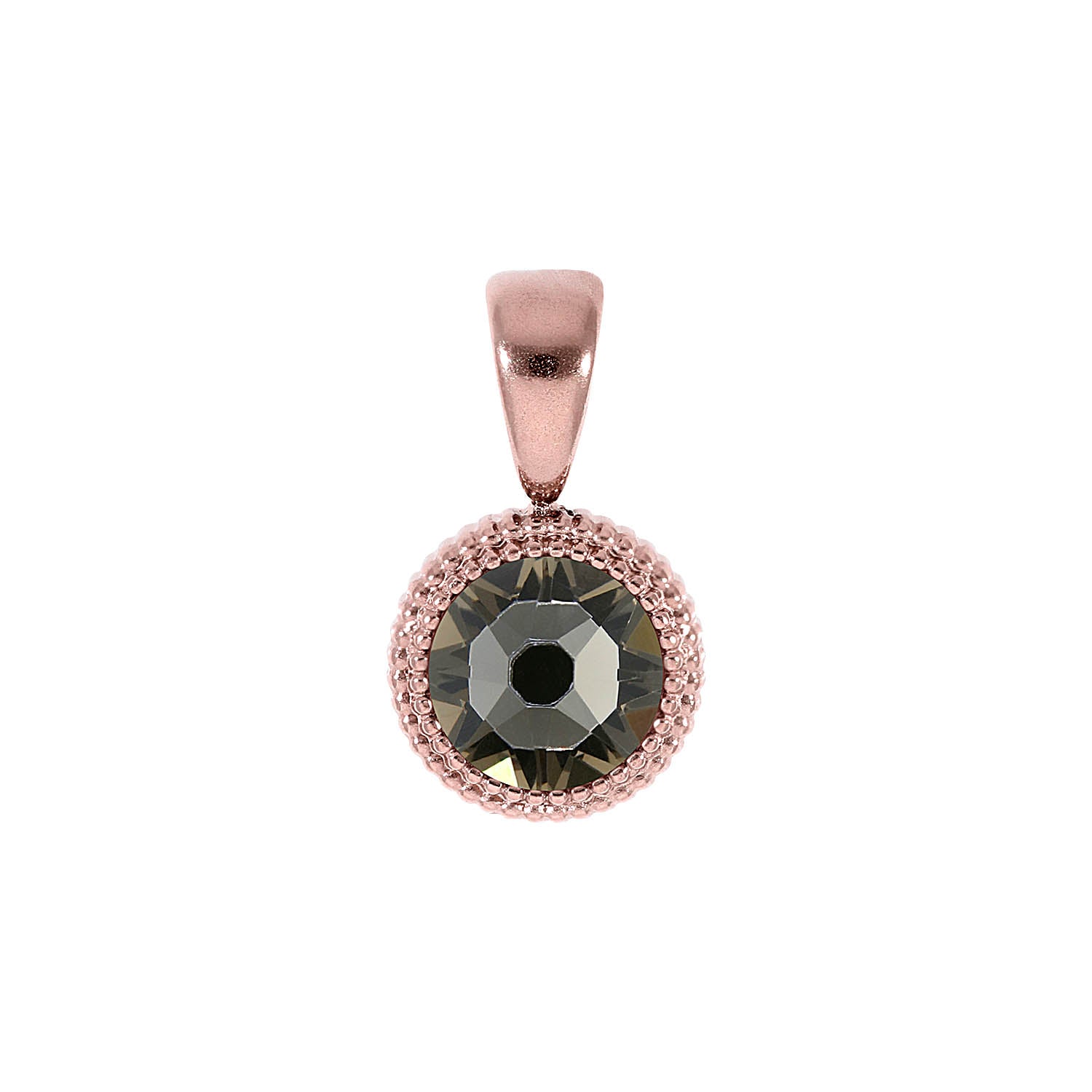 Fabero Flat Anhänger 10 mm - Roségold Greige