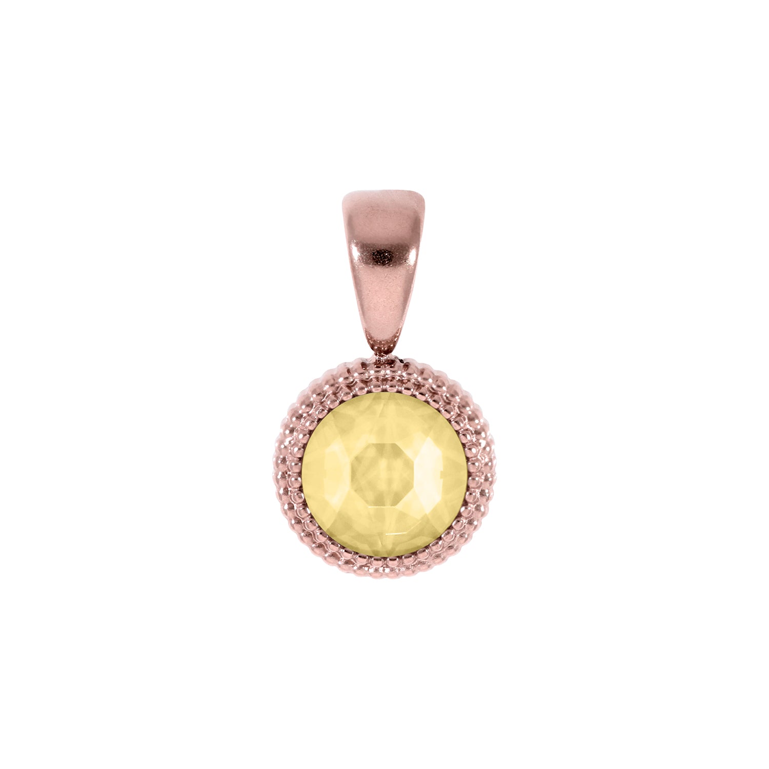 Fabero Flat Anhänger 10 mm - Roségold Recreated Dark Jonquil