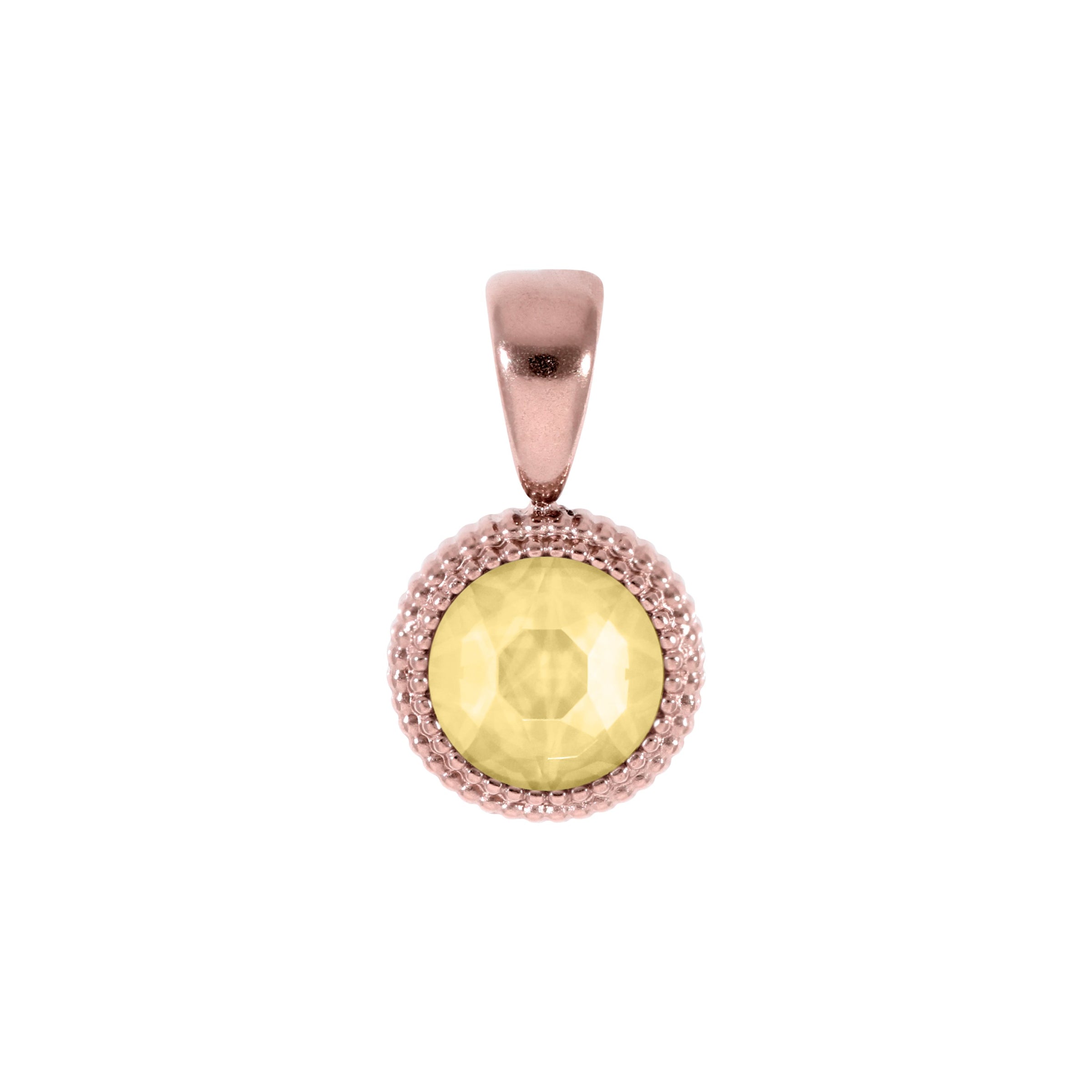 Fabero Flat Anhänger 10 mm - Roségold Recreated Dark Jonquil