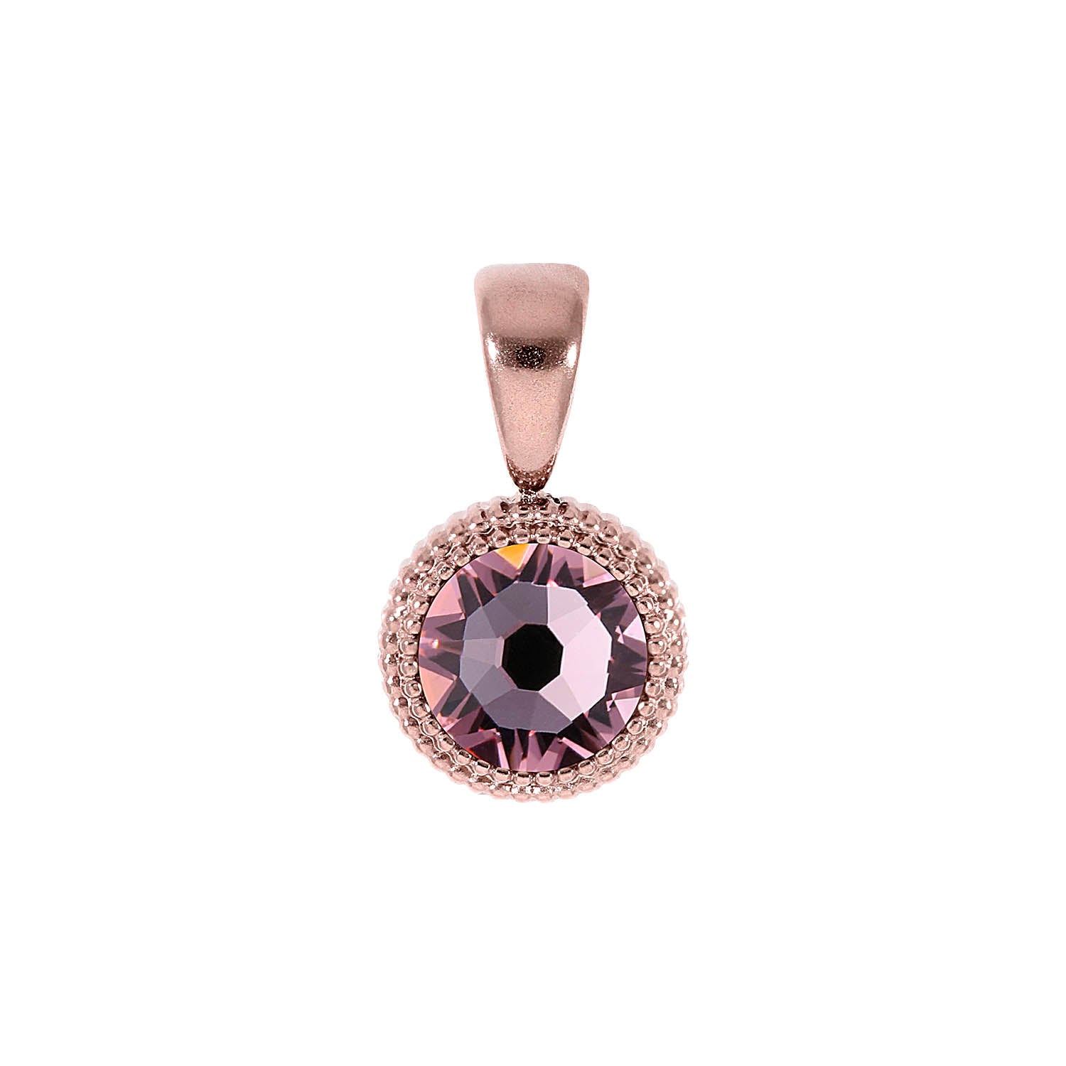 Fabero Flat Anhänger 10 mm - Roségold Light Rose
