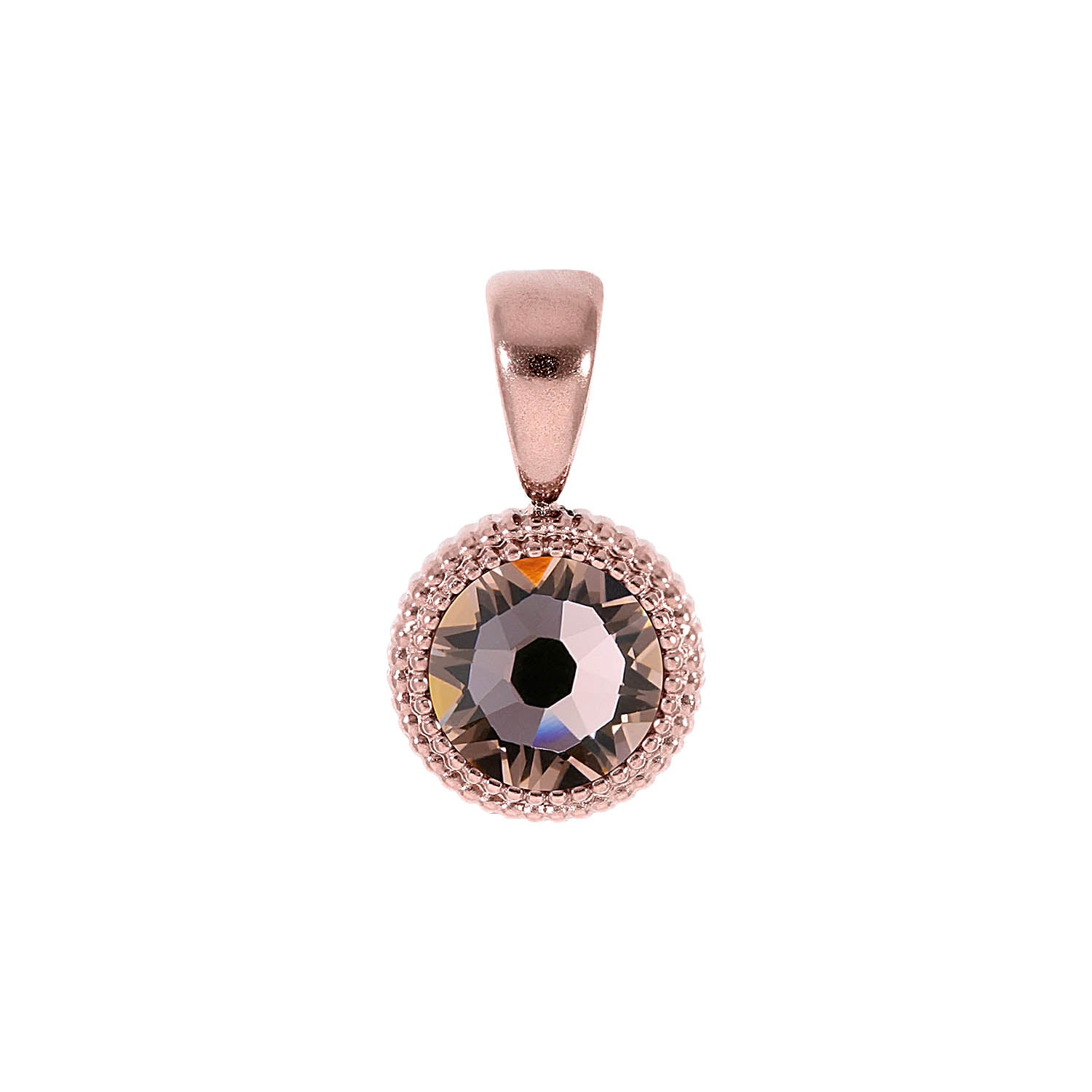 Fabero Flat Anhänger 10 mm - Roségold vintage rose