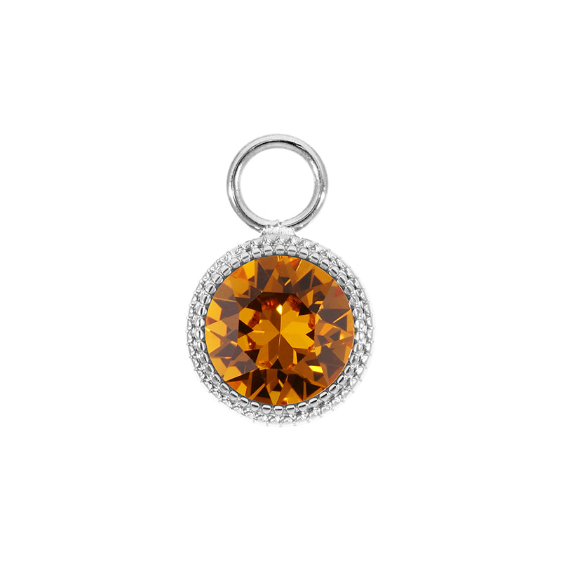 Fabero Charm 11 mm - Silber Topaz