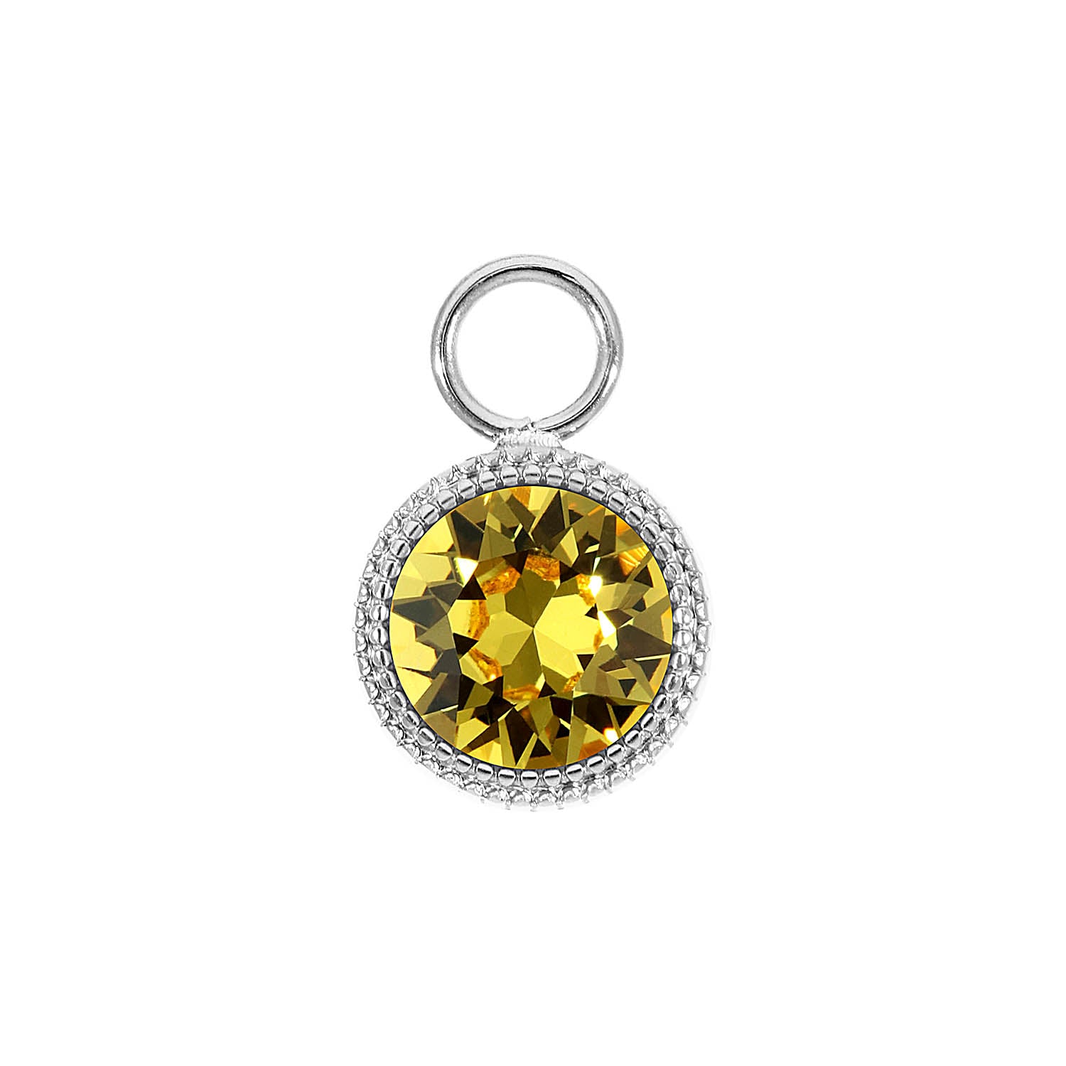 Fabero Charm 11 mm - Silber light topaz