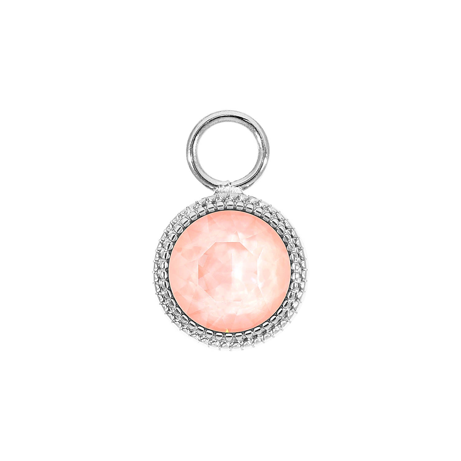Fabero Charm 11 mm - Silber Crystal Flamingo Ignite