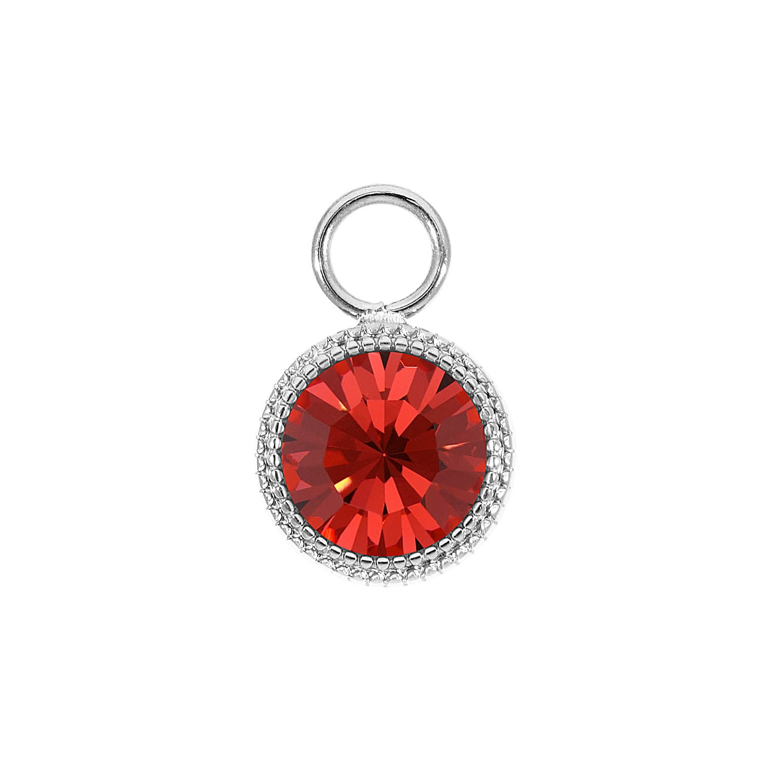 Fabero Charm 11 mm - Silber padparadscha