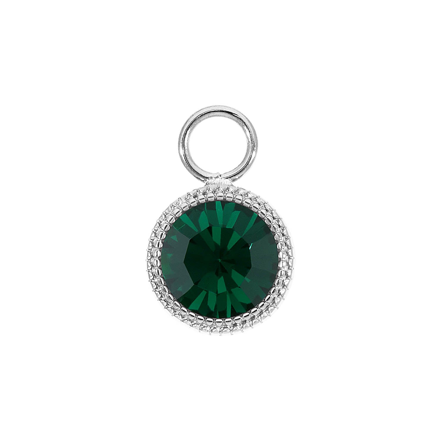 Fabero Charm 11 mm - Silber emerald