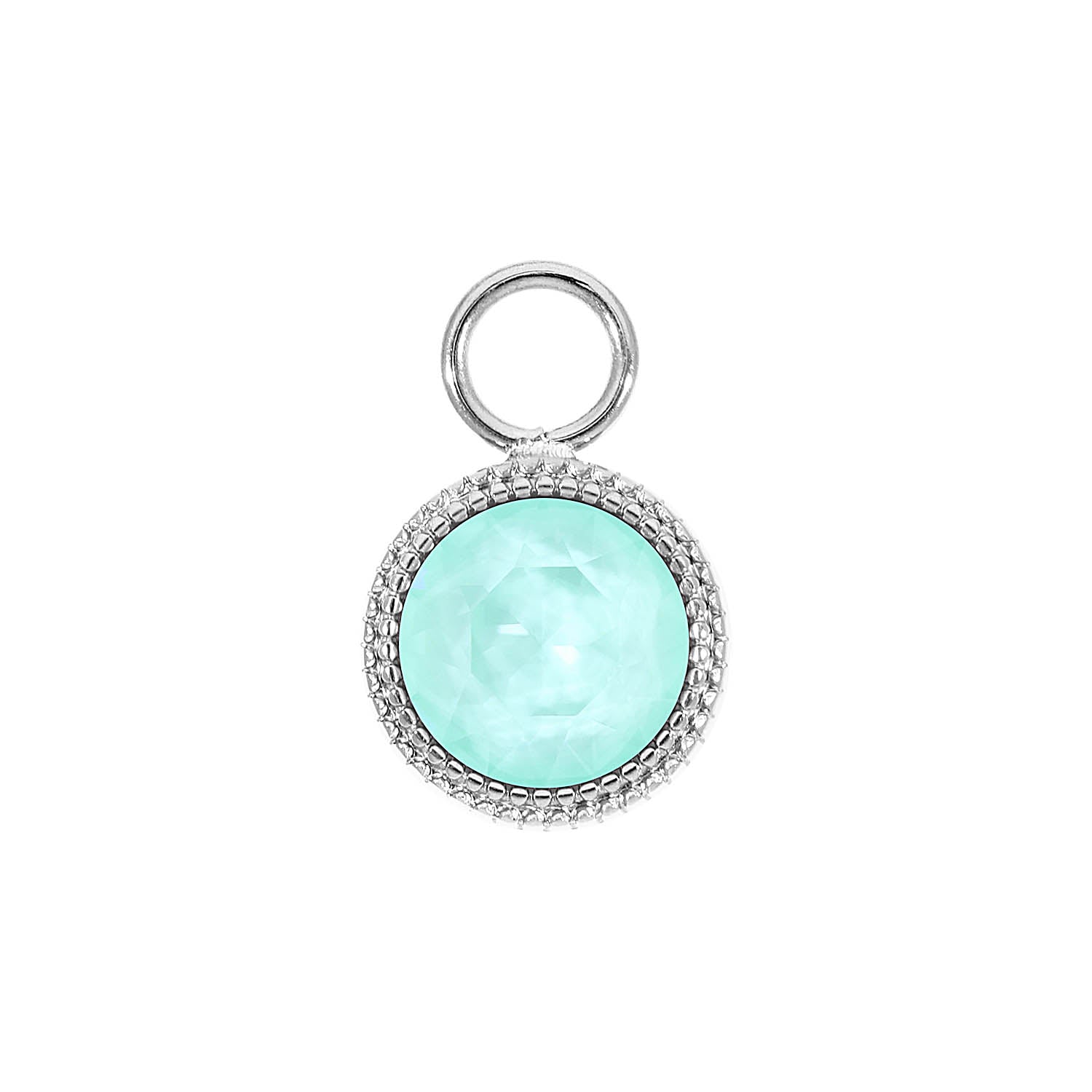 Fabero Charm 11 mm - Silber crystal soft mint ignite