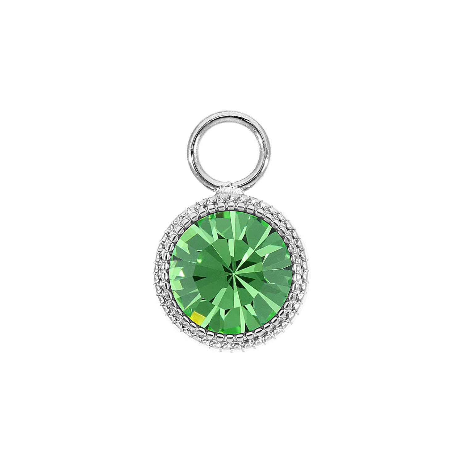 Fabero Charm 11 mm - Silber peridot