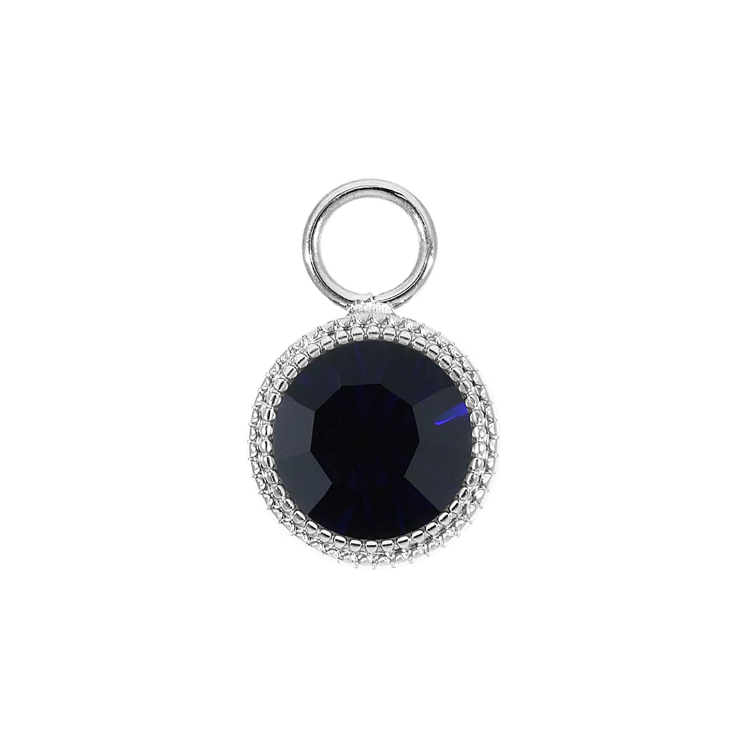 Fabero Charm 11 mm - Silber Dark Indigo