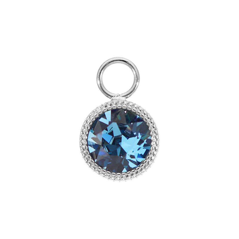 Fabero Charm 11 mm - Silber Denim Blue