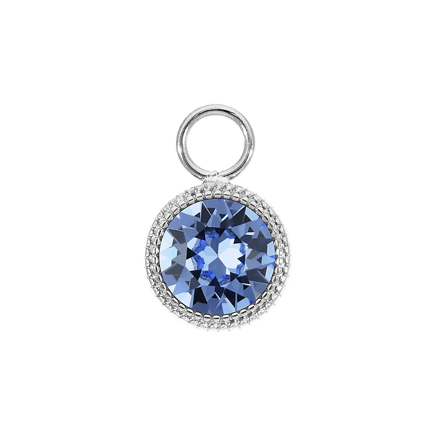 Fabero Charm 11 mm - Silber light sapphire