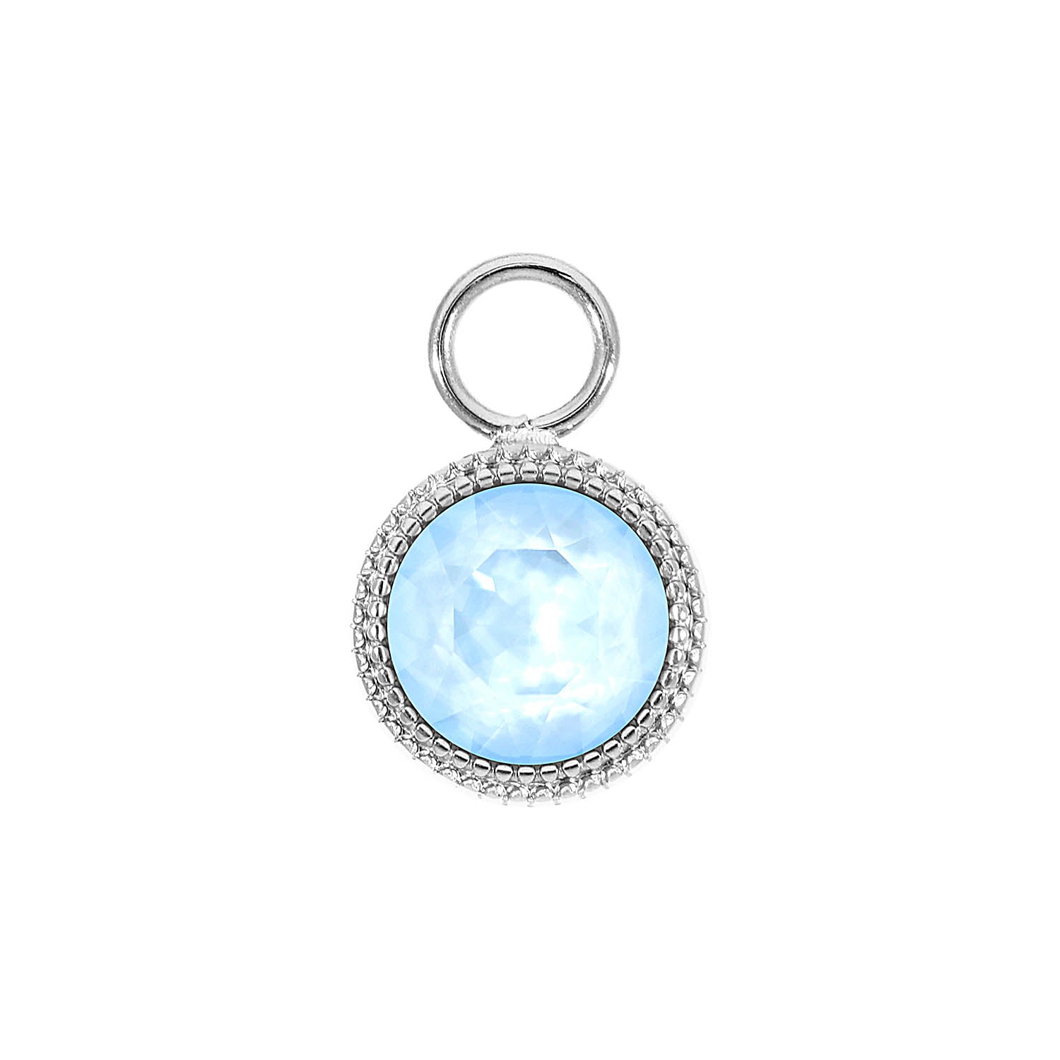 Fabero Charm 11 mm - Silber crystal sky ignite
