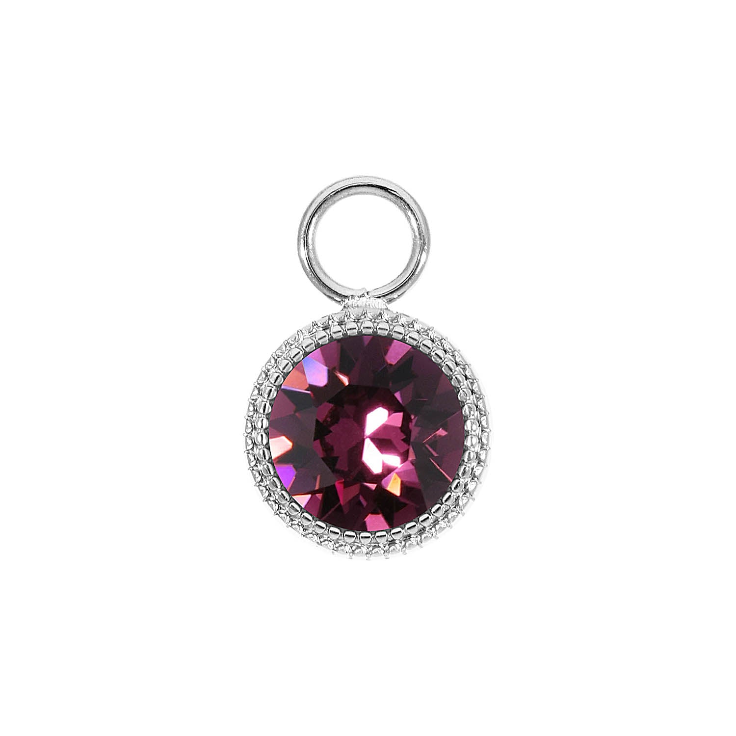 Fabero Charm 11 mm - Silber amethyst