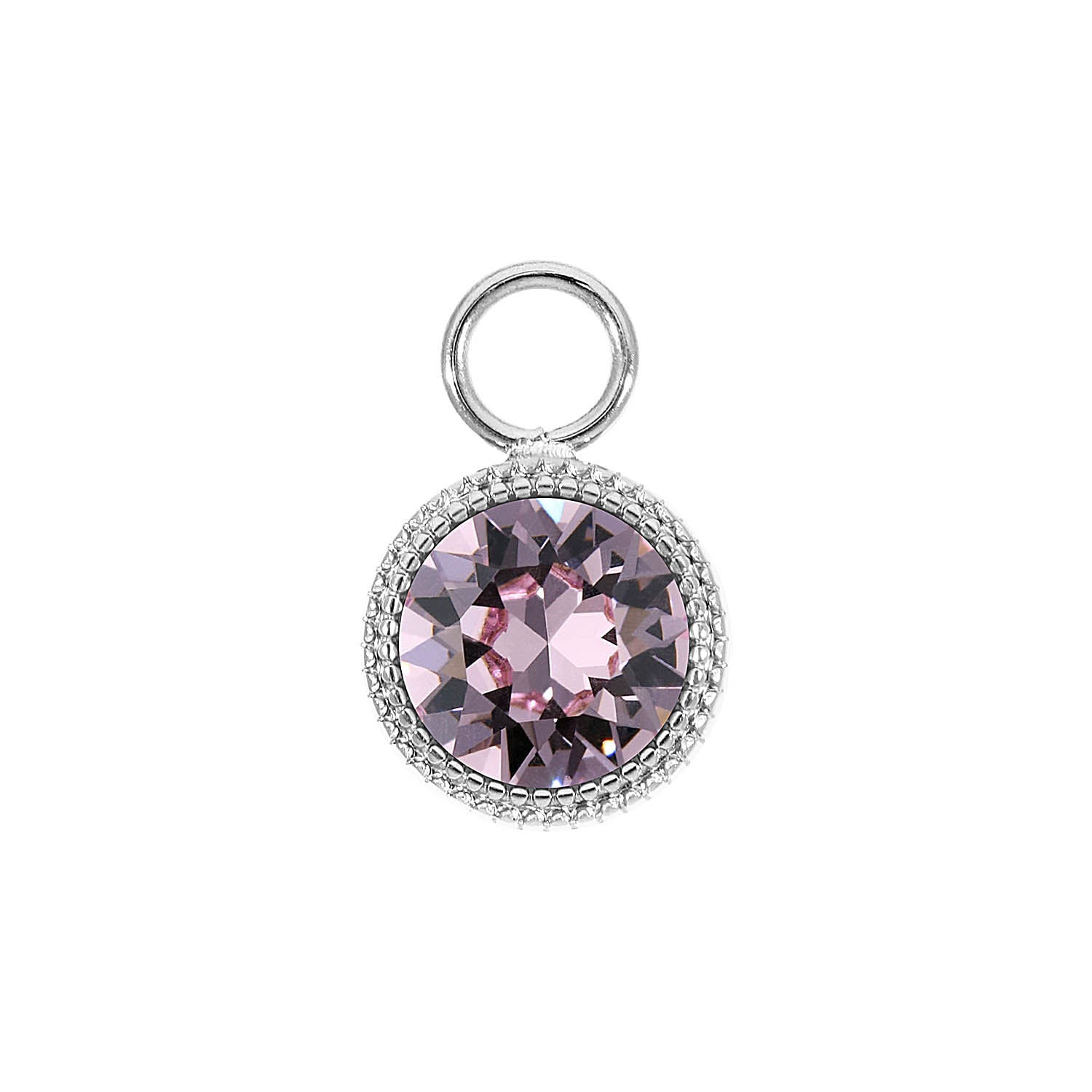 Fabero Charm 11 mm - Silber light amethyst
