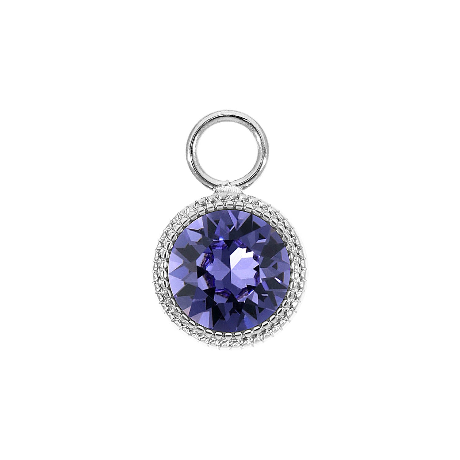 Fabero Charm 11 mm - Silber tanzanite
