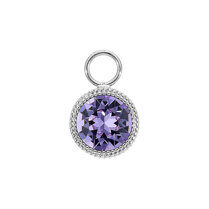 Fabero Charm 11 mm - Silber Violet
