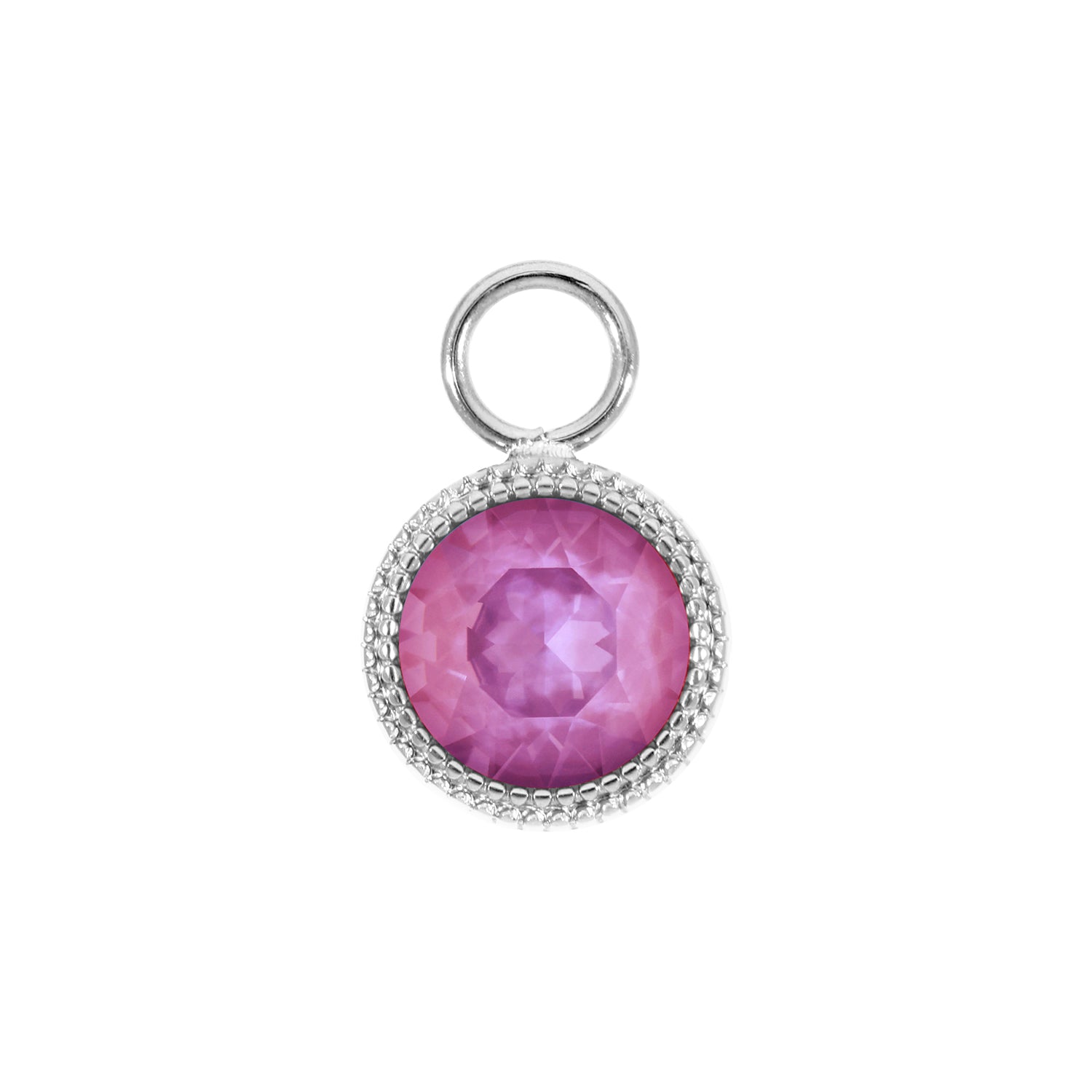 Fabero Charm 11 mm - Silber Crystal Orchid Ignite