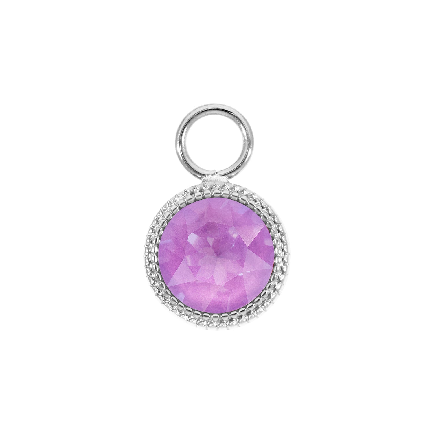 Fabero Charm 11 mm - Silber Crystal Electric Violet Ignite