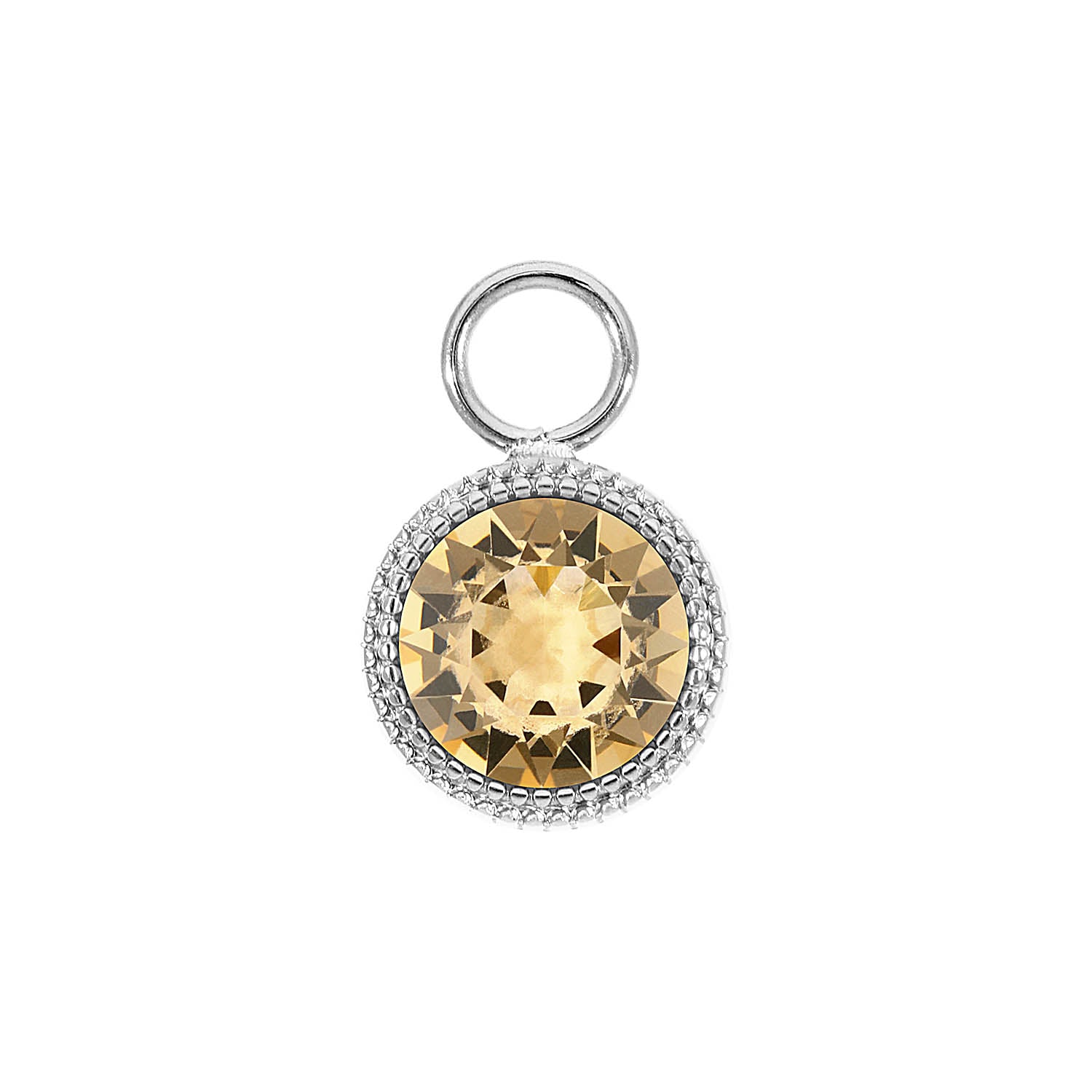 Fabero Charm 11 mm - Silber light colorado topaz ignite