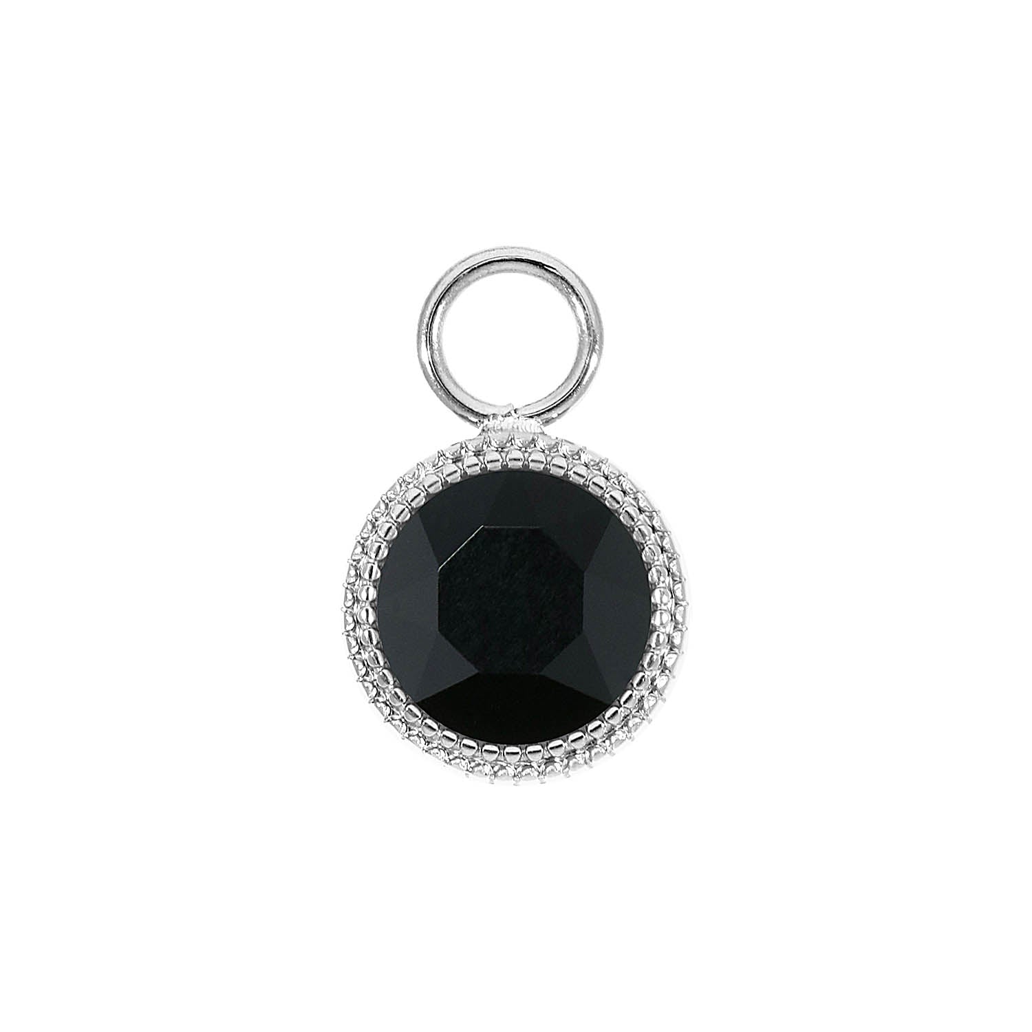 Fabero Charm 11 mm - Silber jet