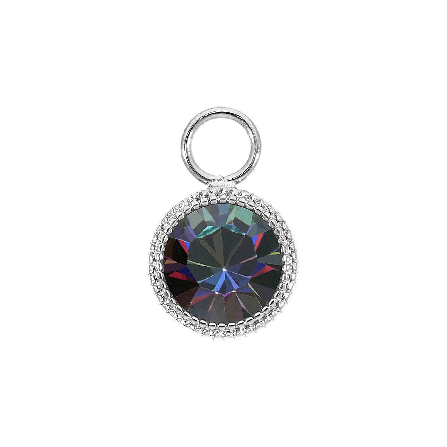 Fabero Charm 11 mm - Silber Crystal Vitrail Medium