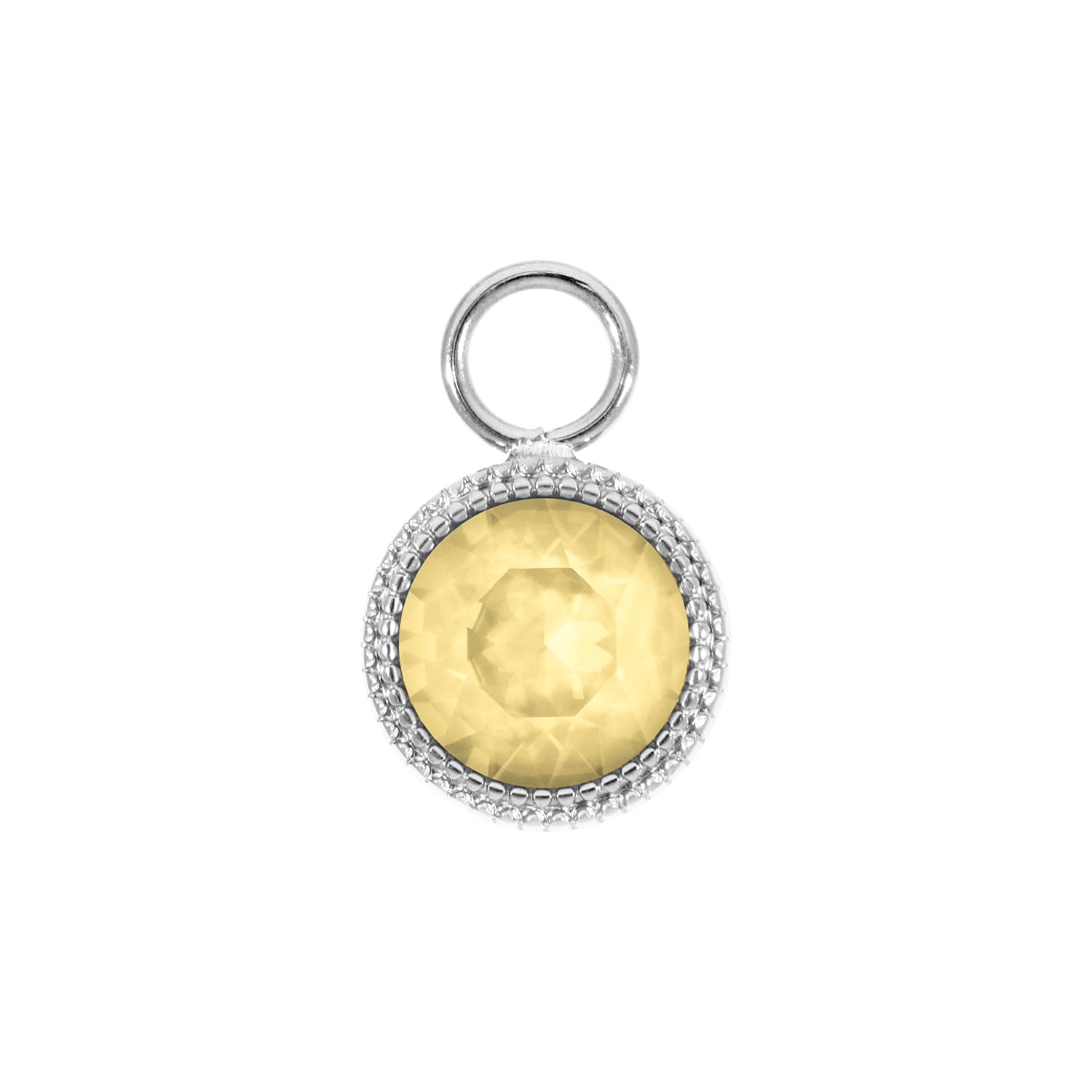 Fabero Charm 11 mm - Silber Recreated Dark Jonquil