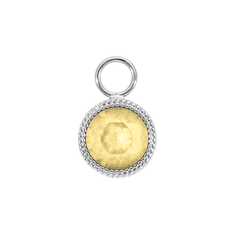 Fabero Charm 11 mm - Silber Recreated Dark Jonquil