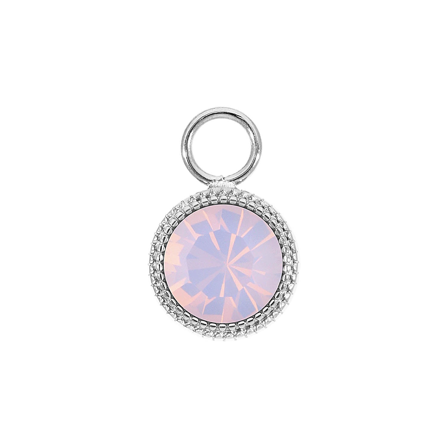 Fabero Charm 11 mm - Silber rose opal