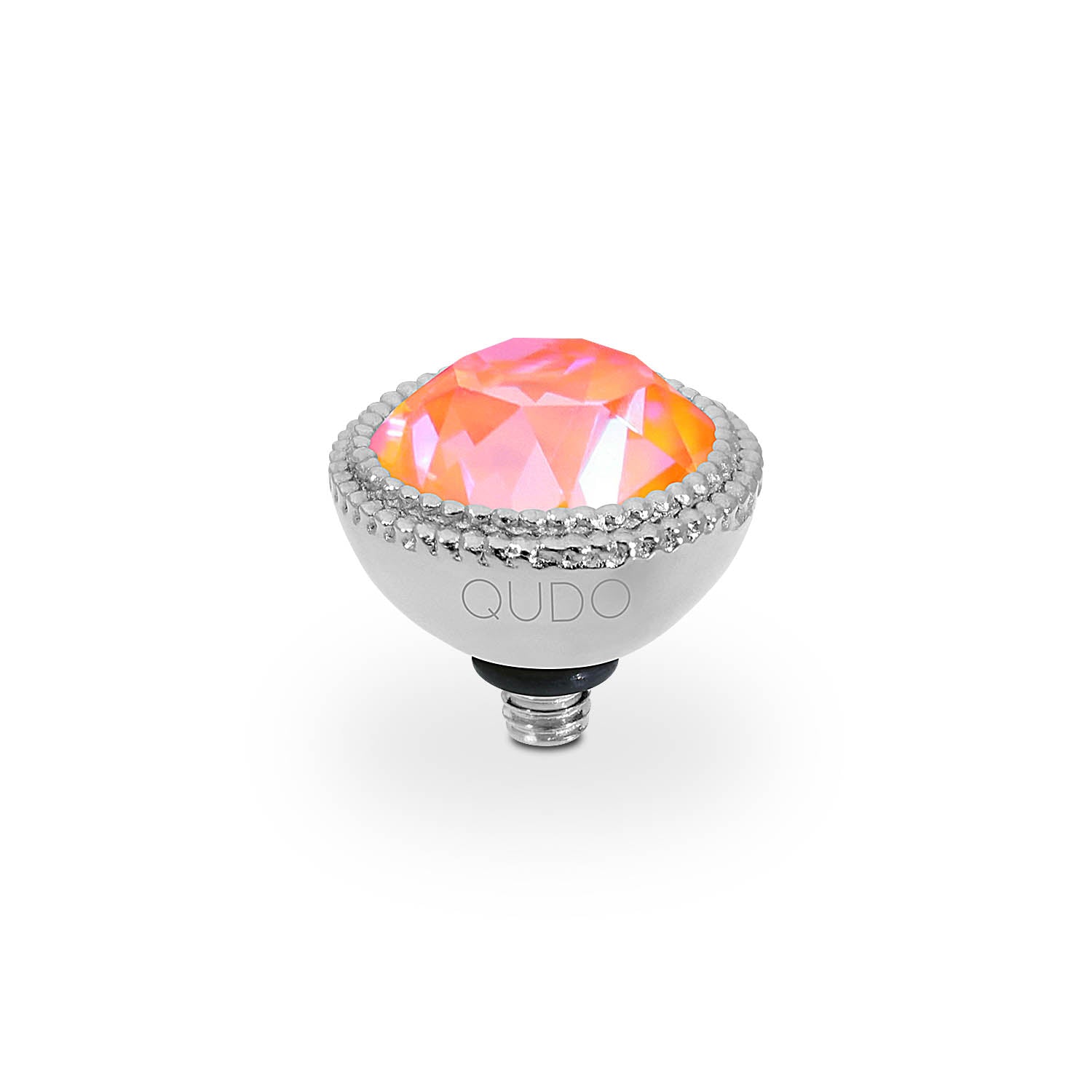 Fabero Top 11 mm - Silber crystal orange glow delite