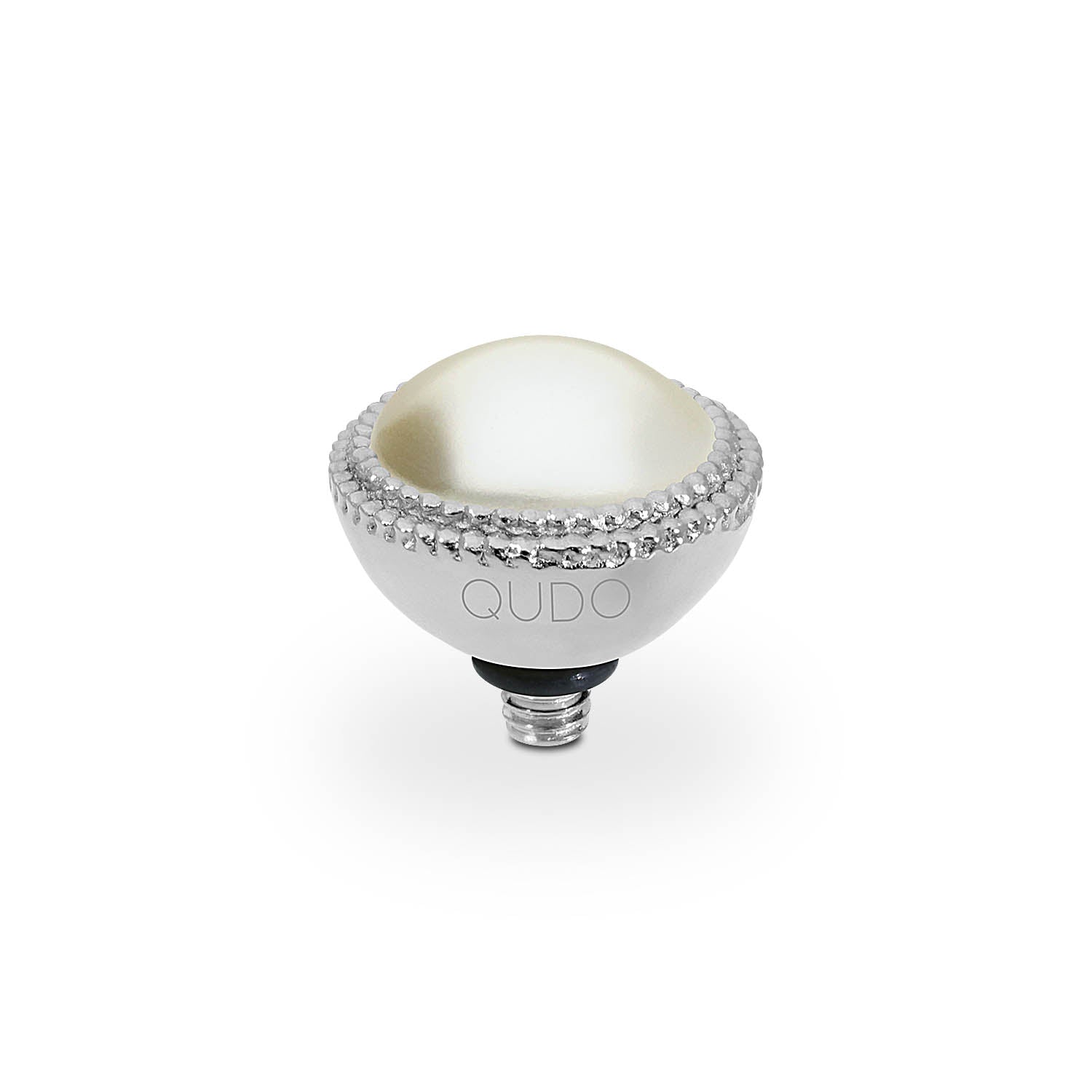 Fabero Top 11 mm - Silber cream pearl