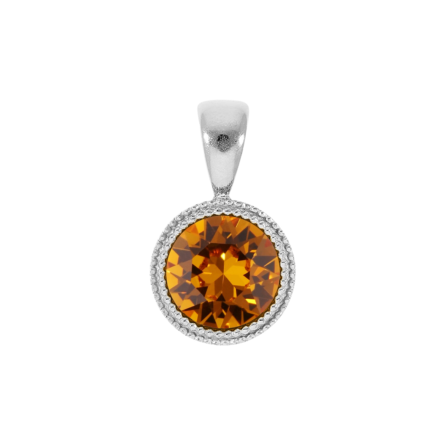 Fabero Anhänger 11 mm - Silber Topaz