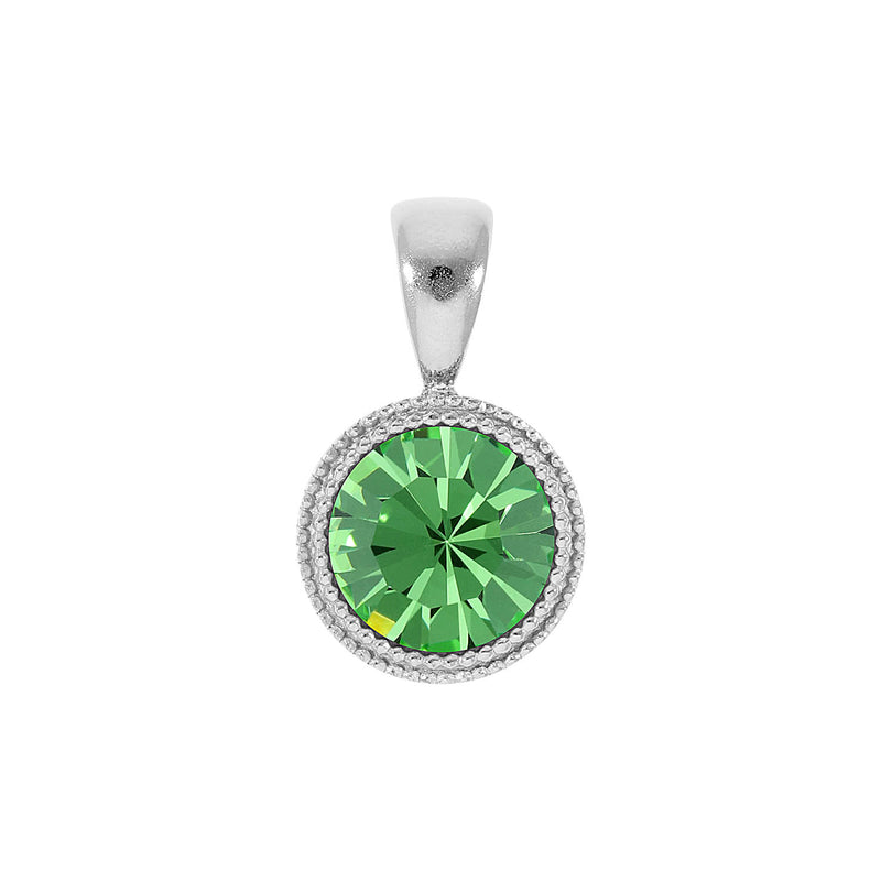 Fabero Anhänger 11 mm - Silber peridot