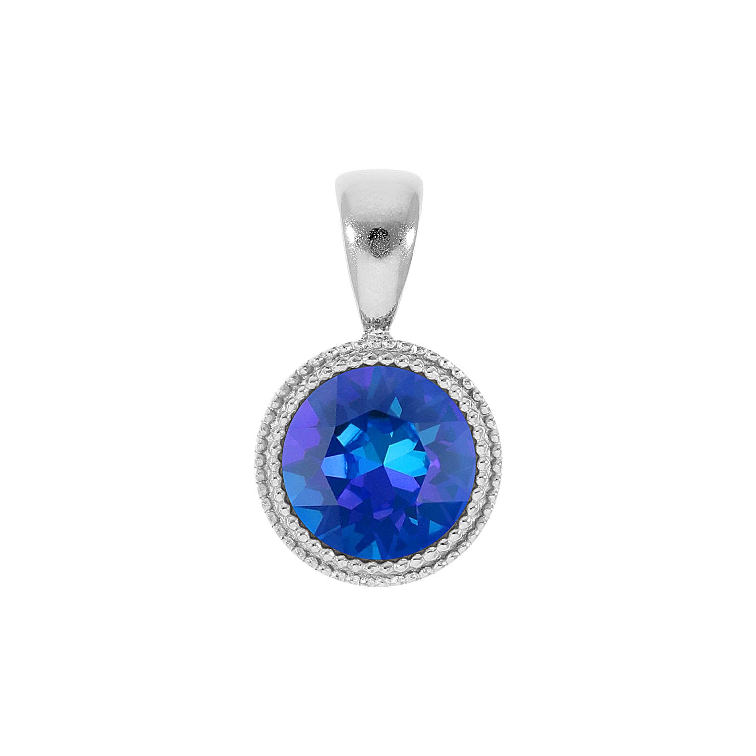 Fabero Anhänger 11 mm - Silber royal blue delite