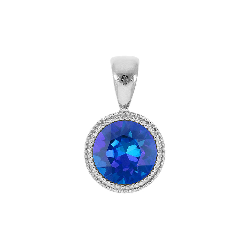 Fabero Anhänger 11 mm - Silber royal blue delite
