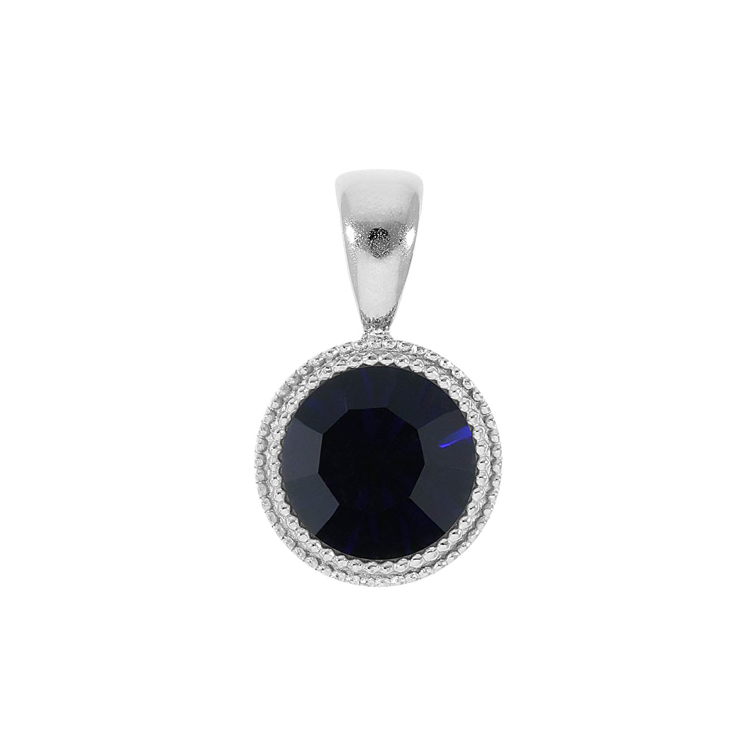 Fabero Anhänger 11 mm - Silber Dark Indigo