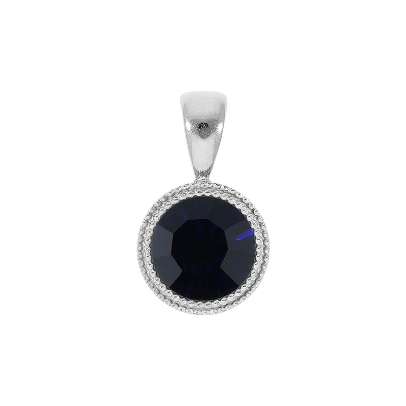 Fabero Anhänger 11 mm - Silber Dark Indigo