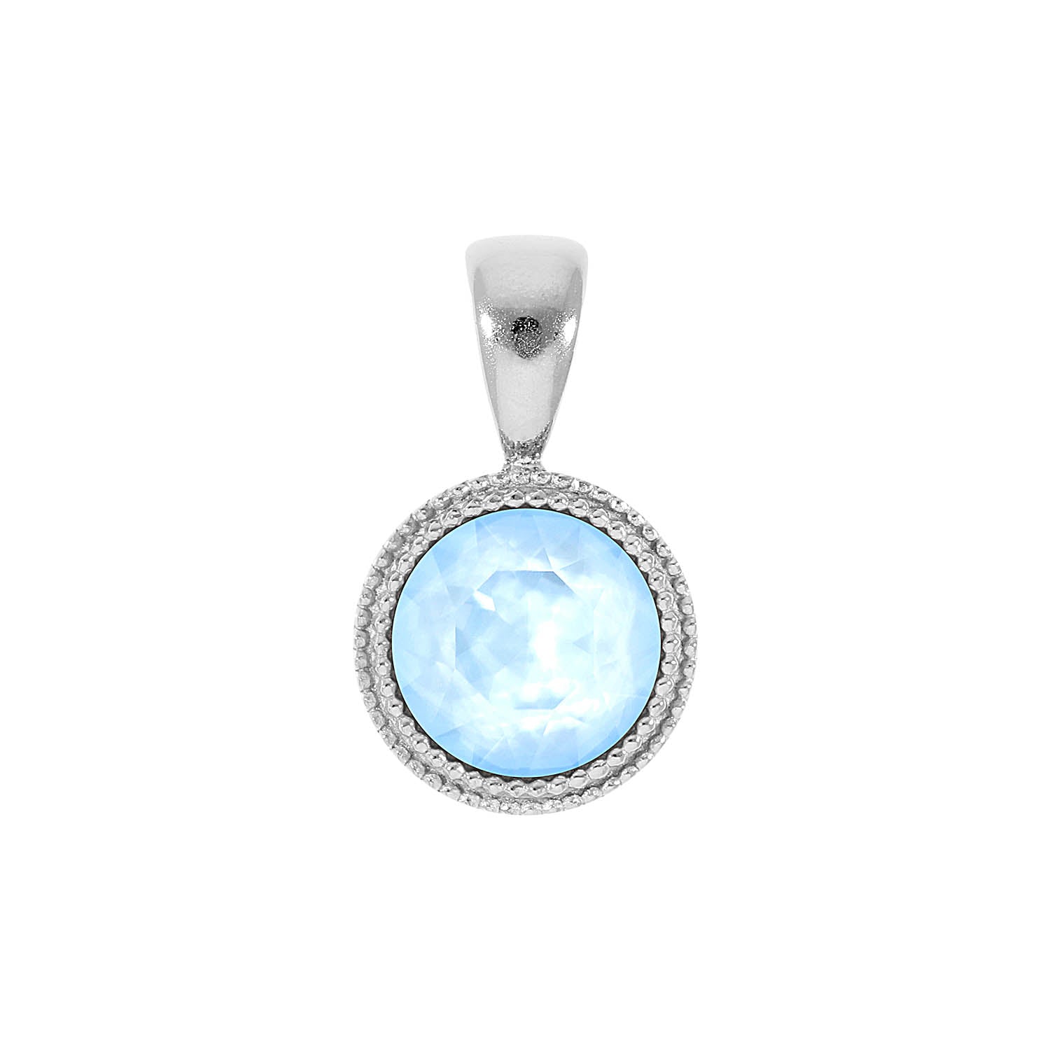 Fabero Anhänger 11 mm - Silber crystal sky ignite