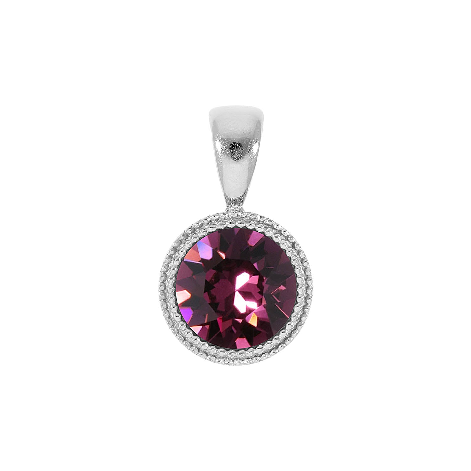 Fabero Anhänger 11 mm - Silber amethyst