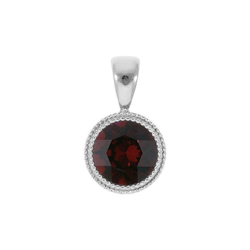 Fabero Anhänger 11 mm - Silber Burgundy
