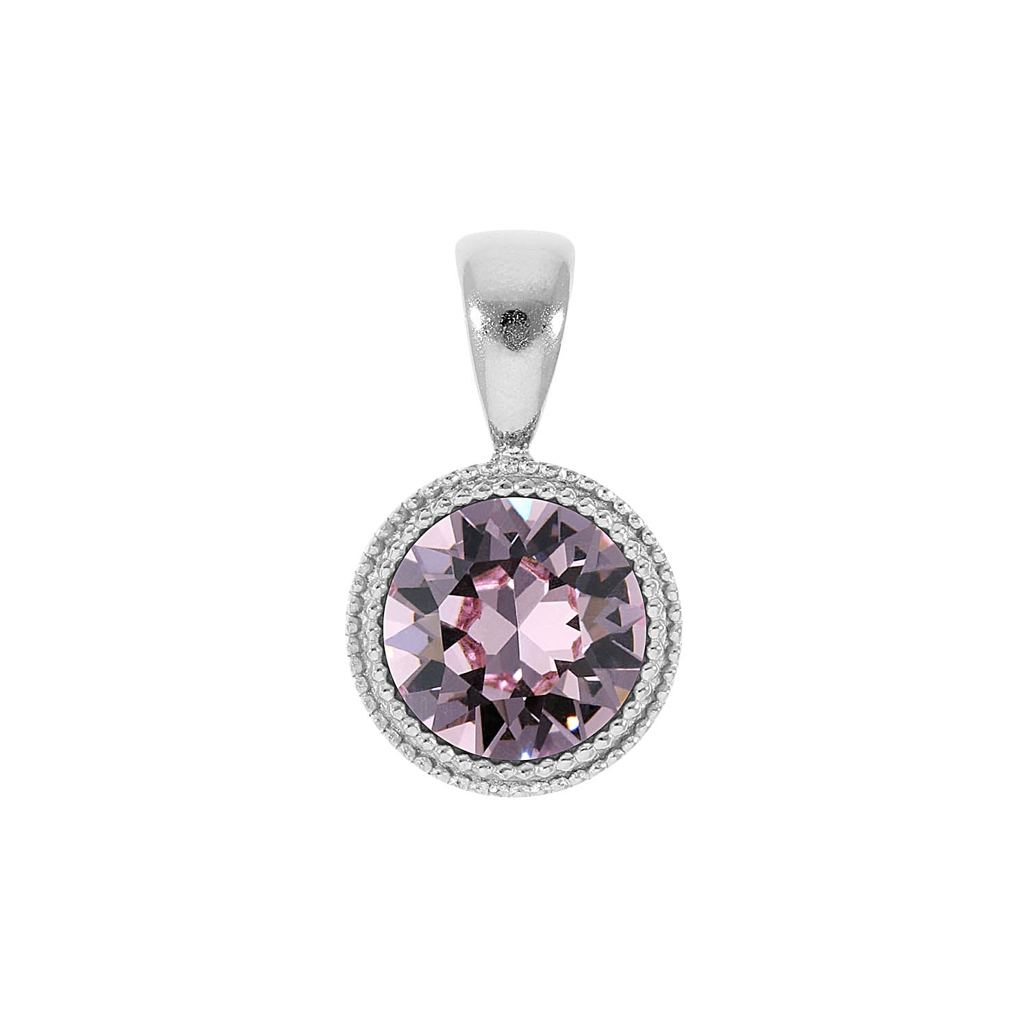 Fabero Anhänger 11 mm - Silber light amethyst