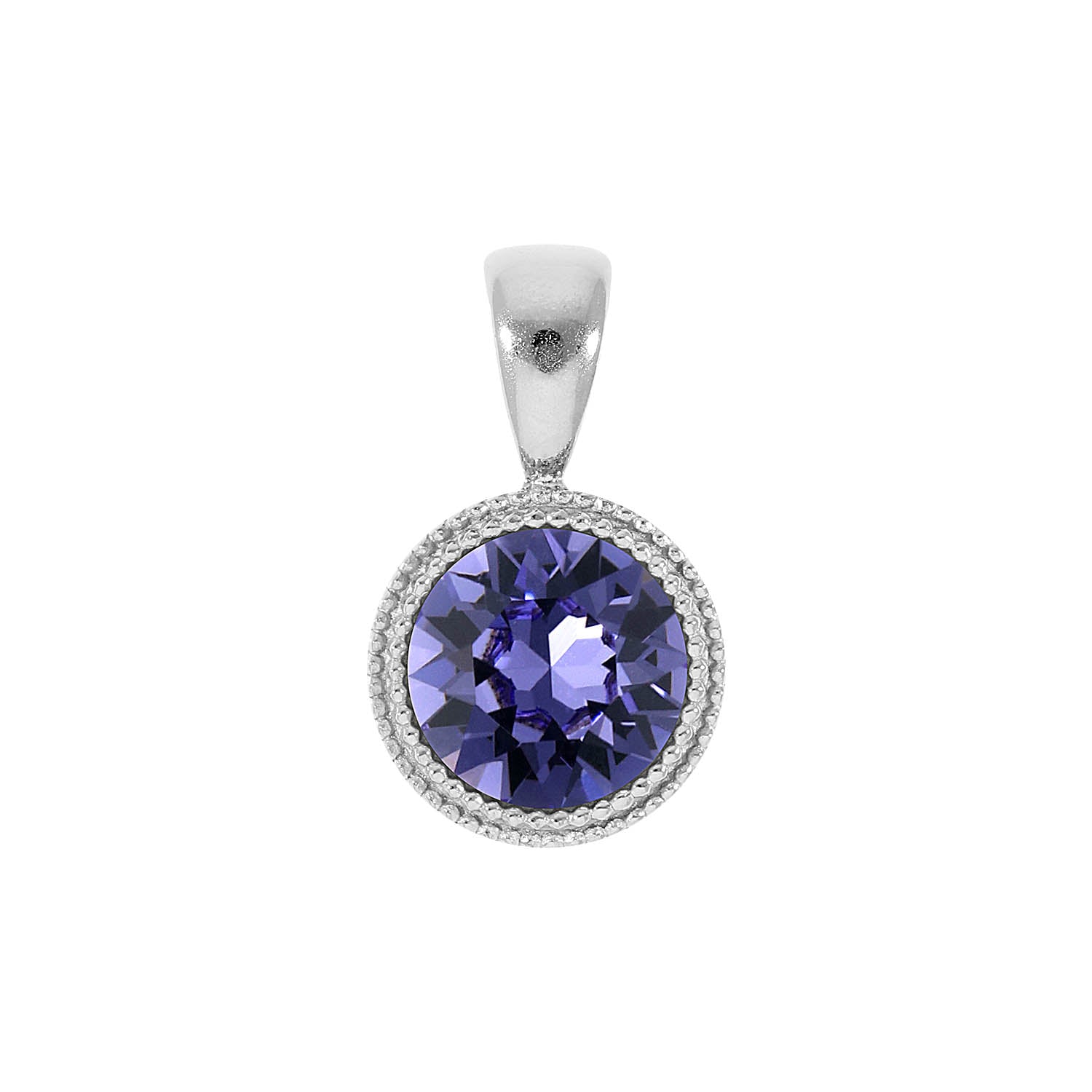 Fabero Anhänger 11 mm - Silber tanzanite
