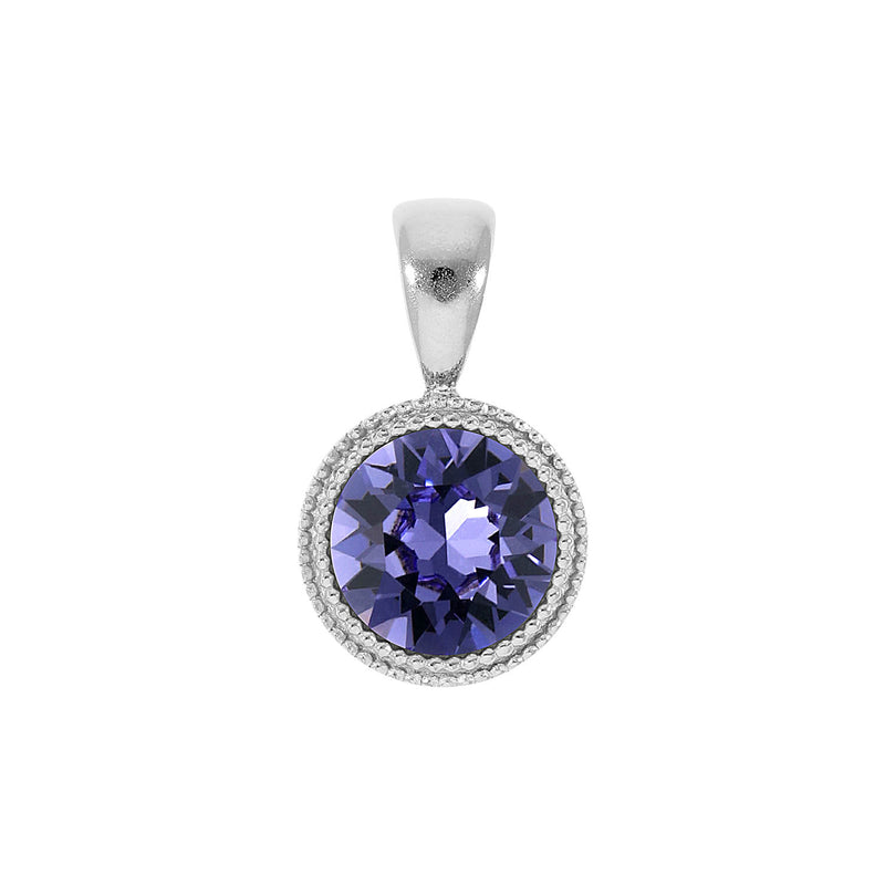 Fabero Anhänger 11 mm - Silber tanzanite