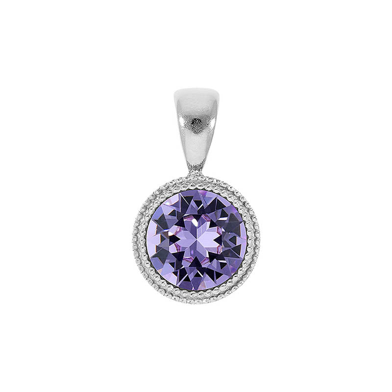 Fabero Anhänger 11 mm - Silber Violet