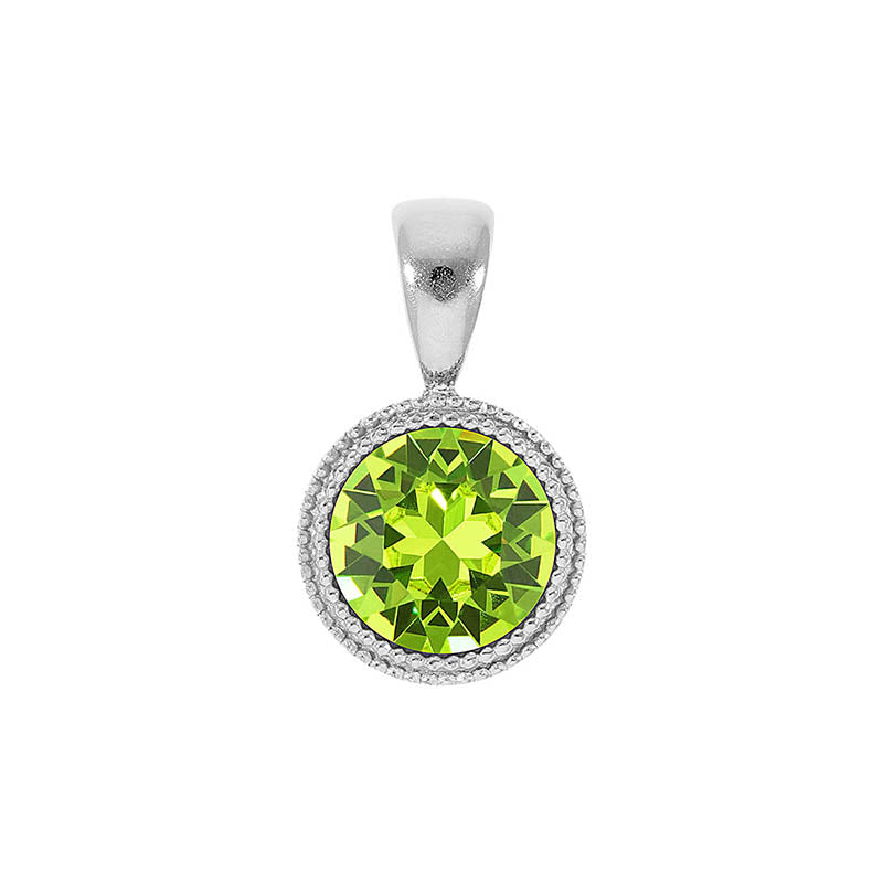 Fabero Anhänger 11 mm - Silber Citrus Green